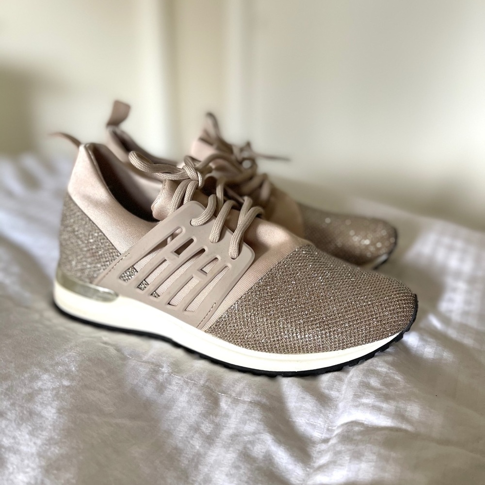 Champagne Glitter Sneakers